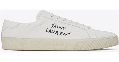 ysl court classic sneakers sale|saint laurent signature.